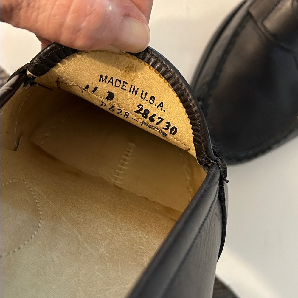 Dexter Men's Elegant Black Slip-On Penny Loafers size 11 made in USA - Picture 3 of 13